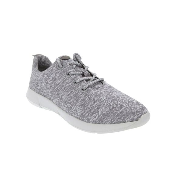 SUGAR Shoes - SUGAR Womens Gray Lightweight Memory Foam Gabber Toe Wedge Athletic Sneakers 9.5